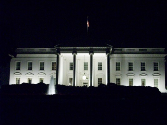 "The White House by night"